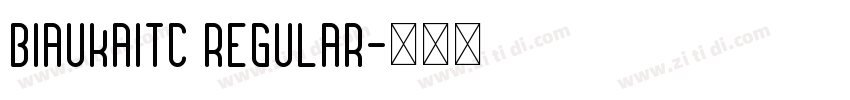 BiauKaiTC Regular字体转换